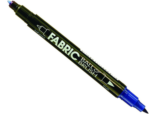 Uchida 122-c-3 Marvy Fabric Ball And Brush Marker, Azul