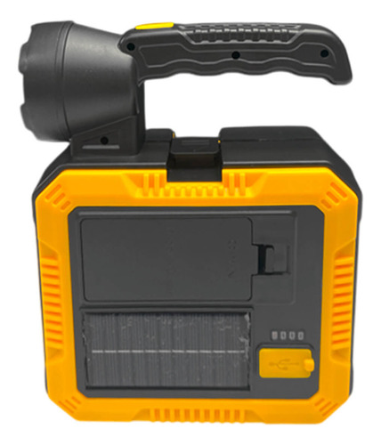 Lanterna De Mão Com Carregador Solar E Ferramentas BOM-4503 Bomvink Preto