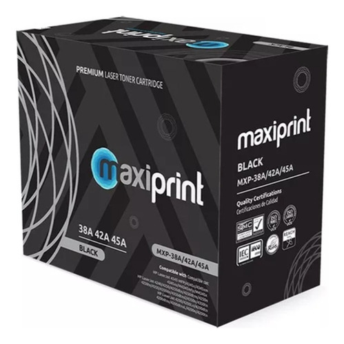 Cartucho De Toner Maxiprint Compatible Con Hp Q1338a Q54942 