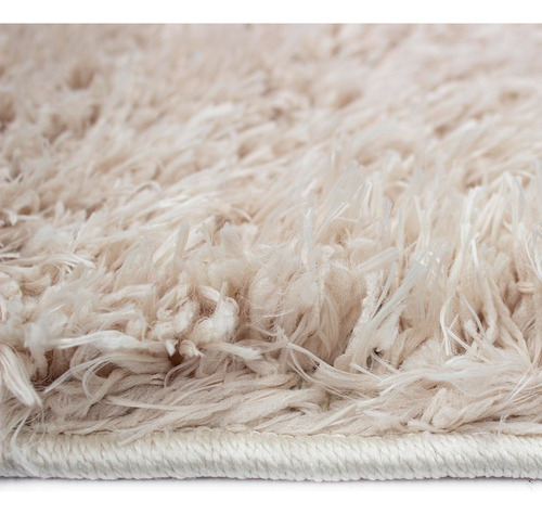 Tapete Decorativo Dib Oslo Shagg 120x170 Cm Ancho 120 Cm Color Beige Diseño De La Tela Shaggy Largo 170 Cm
