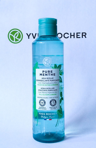 Agua Micelar Desmaquillante Yves Rocher Pure Menthe