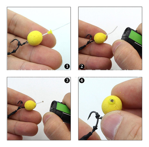 10 Uds Cebo De Pesca De Carpa Deja De Pellets Amarillo