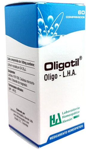 Oligotil - Tabletas X60  - Lha - Unidad a $750