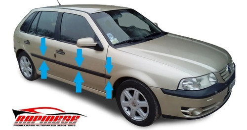 Vw Gol 5p Power 2003 / 2014 Baguetas Lado Derecho (3 Piezas)