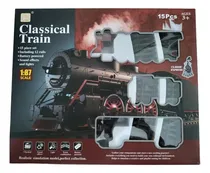 Comprar Tren Clasico Juguete Locomotora Vagones Vias Sonido Luz