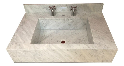 Mesada Baño 75x50 Frentin 15cm Marmol Carrara. Sale