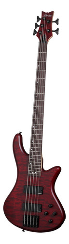 Schecter Stiletto Custom-5 Vrs Bajo Eléctrico 5 Cuerdas Red Color Rojo