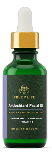 Aceite Facial Antioxidante Tree Of Life, 1 Onza Liquida, Ant
