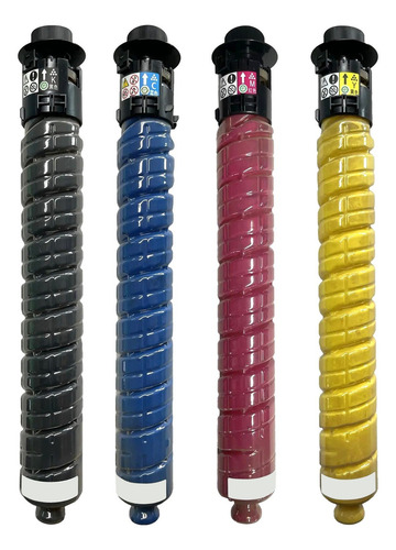 4 Toners Compatible Mp C2003 C2004 C2503 C2504 9.5/15k Negro/cyan/magenta/yellow