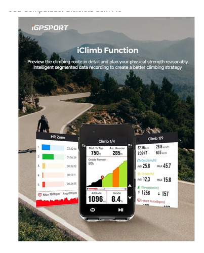 Gps Ciclo Computador Igpsport Igs630s Preto