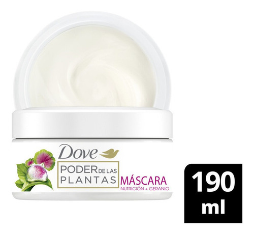 Mascara Tratamiento Dove Real Poder Plantas Nutricion 190 Ml