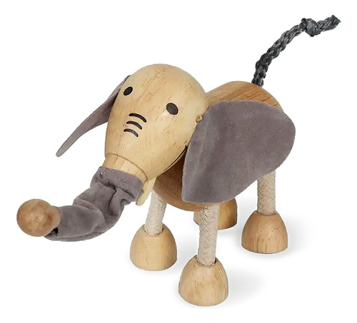 Elefante De Madera Flexible Montessori Juguete
