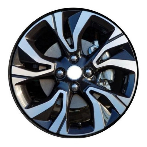 Rin Aluminio 16  Negro C/cromo 4/100 Chevrolet Onix 2020