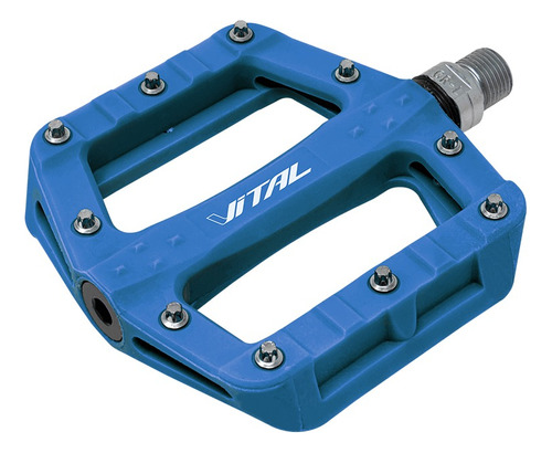 Pedal Plataforma Urbano Azul Nylon 9/16 Vital. Mybikemx