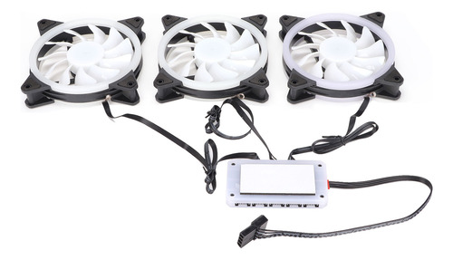 Ventilador De Cpu 11 Aspas Rgb Colorido Diseño De Marco