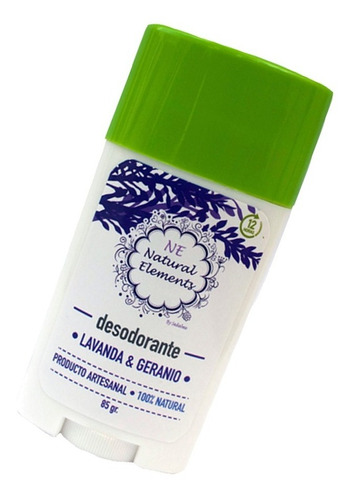 Desodorante Natural Elements Lavanda Y Geranio En Barra 85g Fragancia Lavanda & geranio