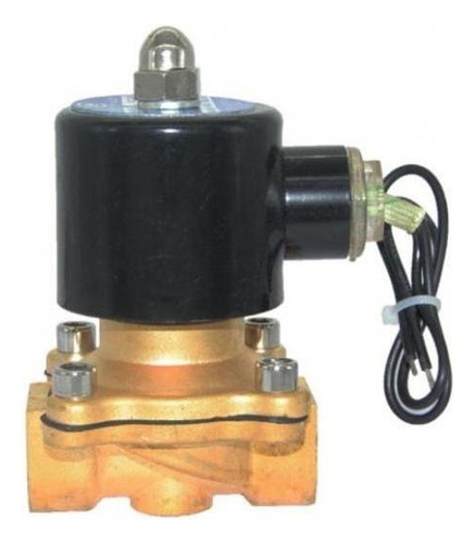 24v Dc 1/2-inch Latón Solenoide Electroválvula Aire Agua Gas