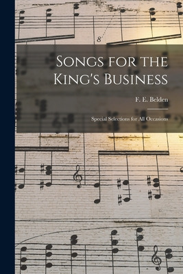 Libro Songs For The King's Business: Special Selections F...