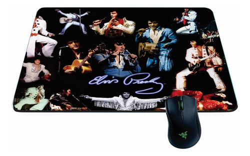 Mousepad Mouse Pad Gamer Elvis Presley Rei Do Rock - Grande 