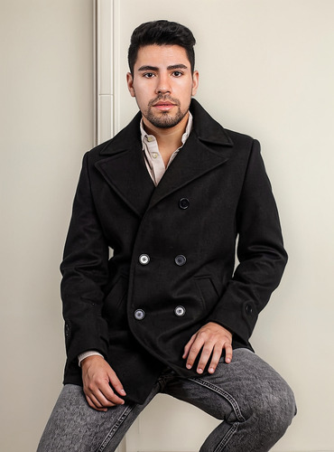 Chaqueta De Hombre, Chaqueton Cruzado, Abrigo Temporada 2023