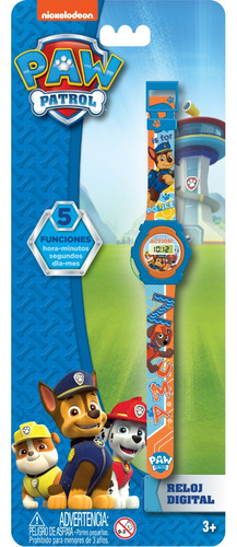 Patrulla De Cachorros - Reloj Pulsera Pwrj6 Color de la correa Naranja Color del bisel Azul