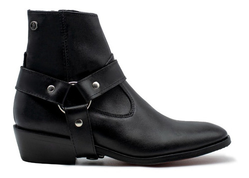 Botas Botínes Premium Tipo Saint Negro Piel Andre Bocassi