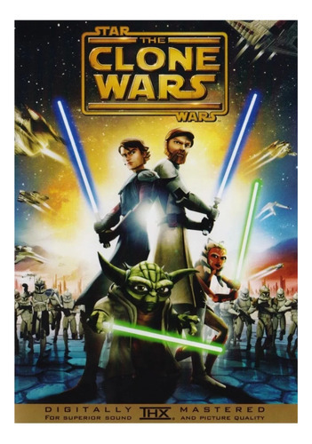 Star Wars The Clone Wars Guerra Clones Pelicula Dvd 