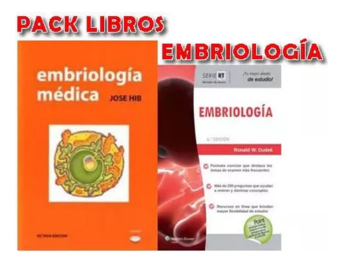 Pack Hib Embriologia Y Dudek Embriologia Serie Rt Nuevos 
