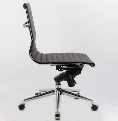 Silla Bishop Low Hd Escritorio Camel Aluminio Acero Kubus