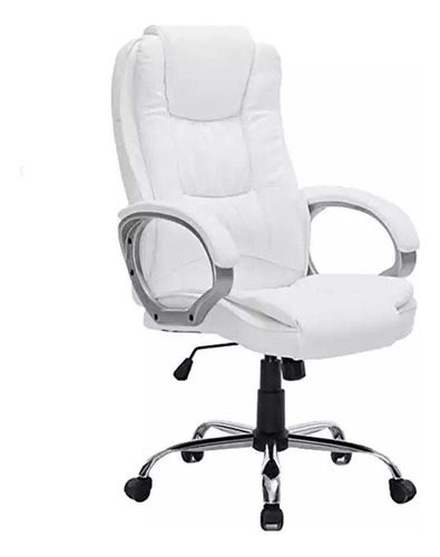 Silla Presidencial Stanford Blanca Bipiel Oficina