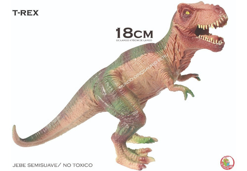 Imagen 2 de 8 de Set 6 Dinosaurios Realistas Juguete Niños Colección T. Rex