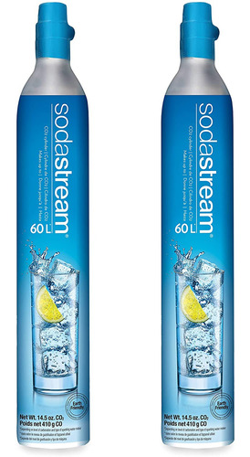 Juego De 2 Carbonatadores De Co2 60l Por Sodastream