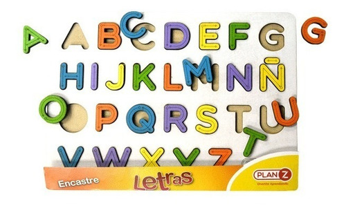 Juegos De Encastre Abecedario En Madera Juguete Didactico