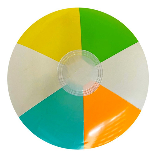 Pelota De Playa Alberca 41 Cm Para Niños Colores Naranja Arcoíris