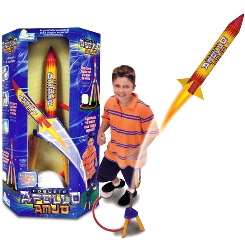 Brinquedo Foguete Apollo Voa De Verdade Brinquedos Anjo
