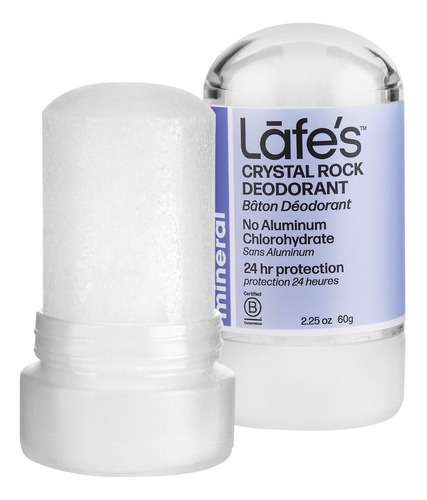 Desodorante Crystal Rock Lafes 63g Vegano