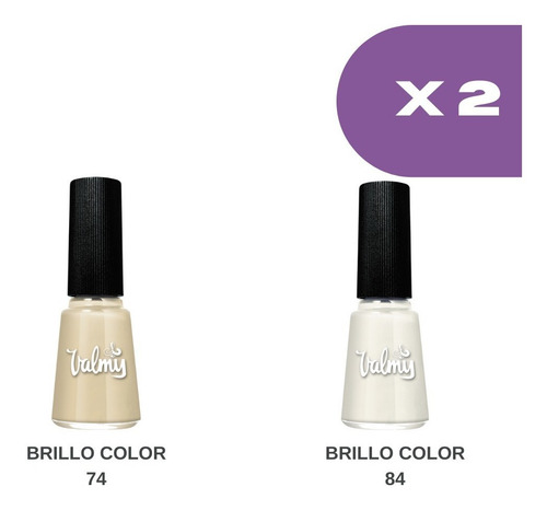 Pintura De Uñas Brillo Color Valmy Original Al Mayor Y Detal