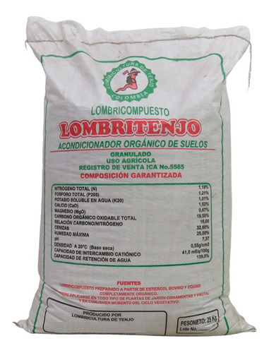 Abono De Lombriz.humus.fertilizante Organico.acondicionador 