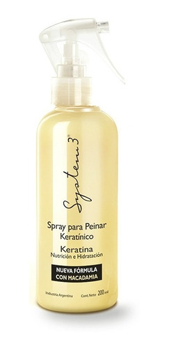 Spray Keratinico X200ml System-3 P/peinar