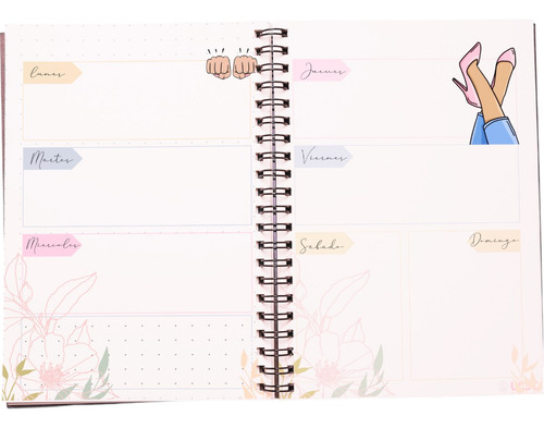 Agenda Dia De La Madre, Planner Anual 21x15cm Sin Fechas