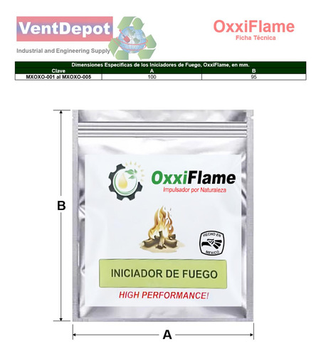 Chimenea Iniciador De Fuego, Mxoxo-004, 4pzas, 24pzas, Papel
