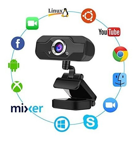Camara Microfono 1080p Para Reunion Zoom Plug And Play