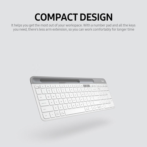 Logitech K580 Teclado Inalámbrico De Oficina Bt&unificar Mod