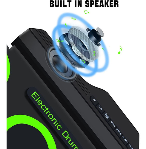 Batería Electrónica Bud K, Portátil, Recargable , C/ Altavoz