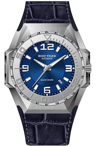 Reef Tiger Hombres Relojes De Buceo Reloj Automático D...