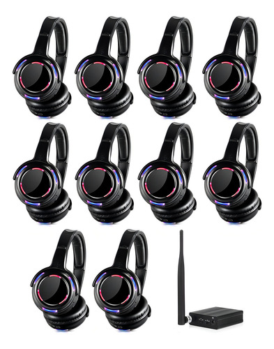 Ayvvpii Paquete De 10 Auriculares Inalambricos Silenciosos D