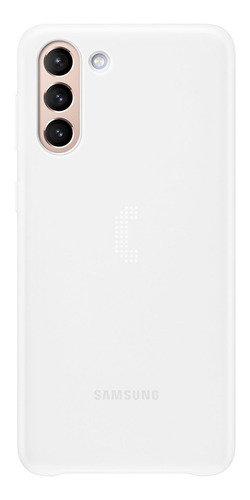 Funda LED inteligente para Samsung Galaxy S21+ Plus 5G, color blanco