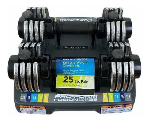 Set 2 Mancuernas Ajustables Proform Space Saver Fitness 25lb
