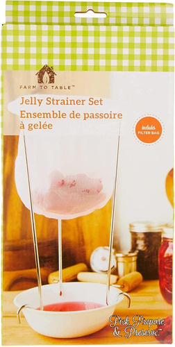 Jelly & Jam Strainer Set Bolsa De Filtro