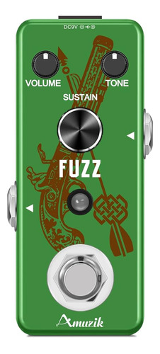 Amuzik Fuzz Pedal Guitar Analog Fuzz Distortion Effects Peda